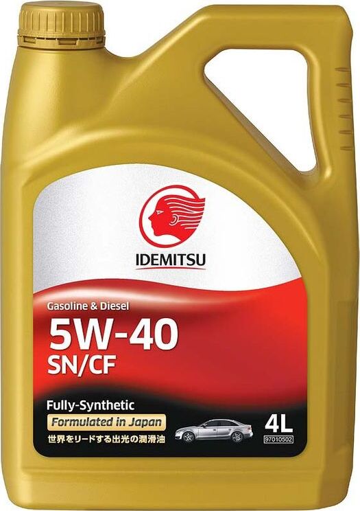 IDEMITSU 5W-40 SN/CF 4 л моторное масло