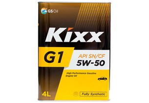 Kixx G1 5W-50 SN plus 4 л моторное масло