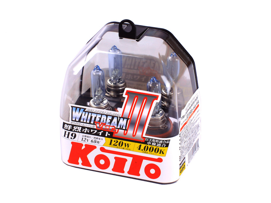 Koito Whitebeam III H9 4200K 12V 65W (120W) - 2 шт.P0759W, шт